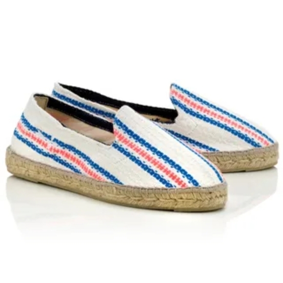 Manebi Women Anthropologie Espadrille Loafer Slip on shoes sz 38/8 - Picture 1 of 13